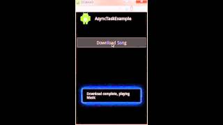 Android AsyncTask Tutorial Demo [upl. by Demetri968]