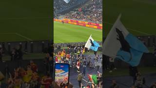 Gianluca Mancini Raises Lazio Rat Flag asroma curvasud [upl. by Kaz]