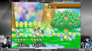 Zenith 2013  CT Mew2King vs Mango  Losers Finals  SSBM [upl. by Areehs]