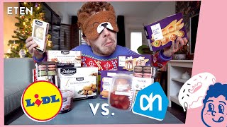 Kerstassortiment Albert Heijn vs Lidl TESTEN  Vet Gezellig Eten [upl. by Llevol814]