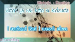 Melody  Realize Lyrics [upl. by Assirat]