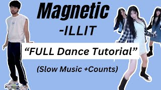 ILLIT MAGNETIC Mirrored Dance Tutorial  Kpop Easy Step By Step kpopdancetutorial [upl. by Roosevelt932]