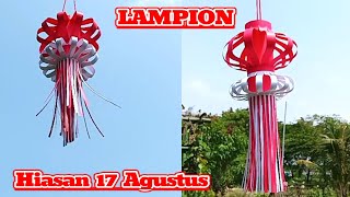 Cara Membuat Lampion 17 Agustusan  Hiasan 17 Agustus  Hiasan Kemerdekaan [upl. by Rust]