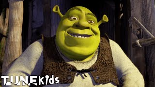 All Star Opening Scene Smash Mouth  Shrek 2001  TUNE Kids [upl. by Kostman]