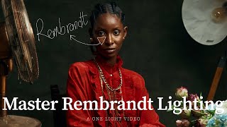 HOW TO MASTER REMBRANDT LIGHTING FOR BEAUTIFUL STUDIO PORTRAITS [upl. by Revart]