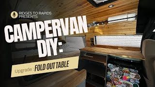 DIY Camper Van FoldOut Table Build [upl. by Max]