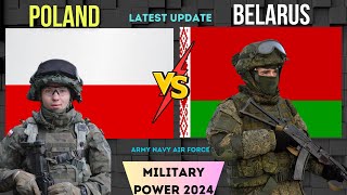 POLAND vs BELARUS Military Power 2024  Polish Armed Force vs Belarus [upl. by Aneehsak]