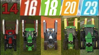 Fs14 vs Fs16 vs Fs18 vs Fs20 vs Fs23 MOW THE GRASS  Gameplay [upl. by Yvonne]