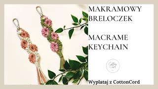 Makramowy breloczek zawieszka macrame Keychain macrame [upl. by Ulund]