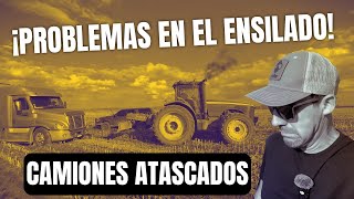 ¡Ensilando a Toda Marcha Problemas con los Camiones Atascados y el Suelo Compactado 🚜🌾 agromenon [upl. by Azerila908]