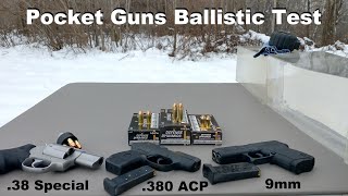 Fiocchi Defense Dynamics in Pocket Guns  9mm VS 38 Special VS 380 ACP [upl. by Hamel]