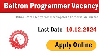 Beltron programmer vacancy 2024 [upl. by Eleda109]