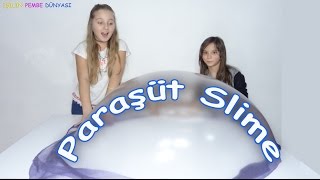 Paraşüt Slime Yarışması Jöleli ve Traş Köpüklü  Eğlenceli Çocuk Videosu  Funny Kids Videos [upl. by Aniger]