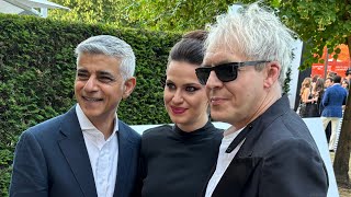 Laurence Fishburne meets Sadiq Khan at the Serpentine [upl. by Adara]