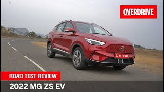 2022 MG ZS EV road test review  How far can it go on one charge  OVERDRIVE [upl. by Nedah]