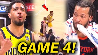 Nag ala PRIME Reggie miller si Haliburton pinaiyak ang TRIO ng knicks na trashtalk pa  GAME 4 [upl. by Aimahs]