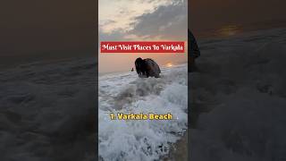 Varkala must visit places kerala travel keralatourism varkala beach sea cafe cliff viral [upl. by Wettam]