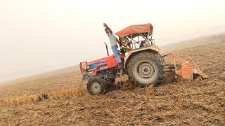 Mahindra arjun 605 Di tractor power rotavator ke sath me youtube tractor viralvideo trending [upl. by Betteann]