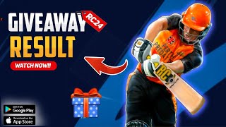 Real Cricket 24 ID Giveaway Result ❤️‍🔥 RC24 ID Giveaway Rc24 Giveaway [upl. by Aubigny]