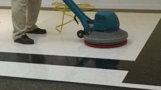 Floor Maintainers Part 2 Spray Buffing with a Low Speed Machine [upl. by Bastien]