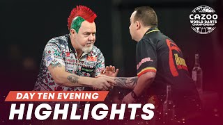 THE CHAMP IS OUT  Day Ten Evening Highlights  202223 Cazoo World Darts Championship [upl. by Amitak80]