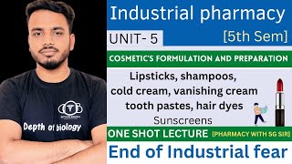 cosmetics  Formulation and preparation of Cosmetic  Lipstick  shampoo  cold cream  unit 5 [upl. by Aztiram346]