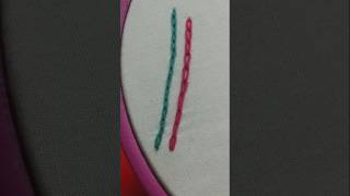 Chain stitch embroidery handembroidery chainstitch [upl. by Lerrud729]