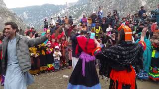 Beautiful Kalashi Girls Dancing in Kalash Chowmas Festival Pakistan  Kalash Valley [upl. by Asiak]