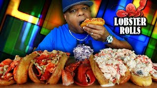 Amazing Lobster Rolls Mukbang 먹방 [upl. by Hinman]