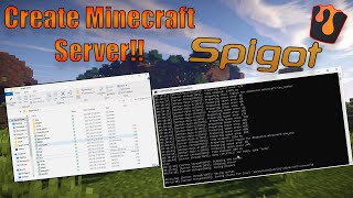 How To Create Your Own Minecraft Spigot Server 117 2021 Super Quick amp Simple [upl. by Arracat]