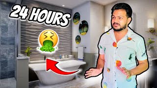 Living in Bathroom for 24 Hours challenge 🤮 garmi sy halat kharab ho gay [upl. by Fairfax]