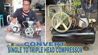 COMPRESSOR HEAD for FISHING WORKSHOP MINING  CONVERT to TRIHEAD COMPRESSOR [upl. by Kellen]