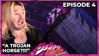 OVERDRIVE  REACTION  JOJOS BIZARRE ADVENTURE  S1  EP 04 [upl. by Baerman]