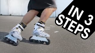 HOW TO DO CROSSOVERS ON INLINE SKATES [upl. by Ramu]