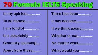 70 Most Commonly Used Sentence Patterns in IELTS Speaking [upl. by Sell]