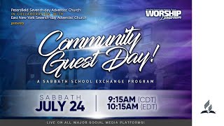 WORSHIP LIVESTREAM  Community Guest Day  July 24 2021  Petersfield SDA Church [upl. by Idnyc]