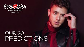 20 Wild Predictions for Eurovision 2025 [upl. by Jarrett]