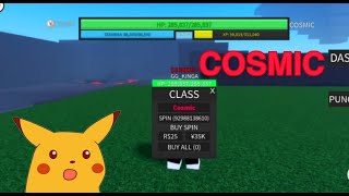 Spinning for COSMIC Class  A Heros Destiny Roblox [upl. by Hunter426]