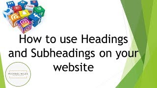 How to use Headings and Subheadings on your website [upl. by Megen]