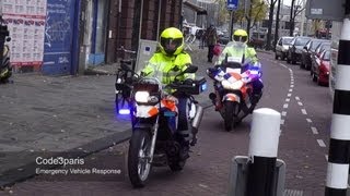 Rijopleiding Twee Politie Amsterdam Motorfietsen Prio 1  Amsterdam Police Motorcycles Training [upl. by Akemehs161]