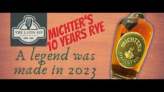 Michters 10 Years Straight Rye Bourbon Tasting the Legend of 2023 [upl. by Ahtiek]