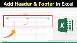 How to Add Header and Footer in MS Excel [upl. by Vitia]