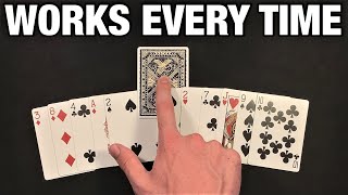 EASIEST CARD TRICK EVER Learn In Less Than 5 Minutes [upl. by Hannahc]