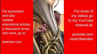 Milhaud quotSuite Francaisequot euphonium baritone excerpt [upl. by Alhsa]