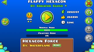 Geometry Dash FLAPPY HEXAGON by Creator Cloud [upl. by Nagear896]