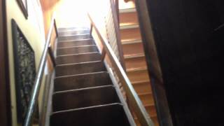 Antique Attic Ladder Antique Attic Stairs My retractable attic stairs [upl. by Annodahs]