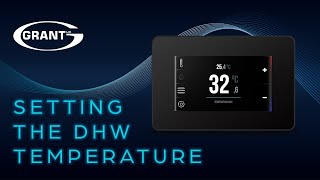 Grant Aerona Smart Controller  Setting the DHW temperature [upl. by Evante238]