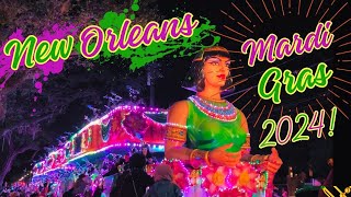 Mardi Gras weekend kicks off in New Orleans 2024 💜💛💚 mardigras [upl. by Anele]