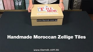 Unboxing  quotHand Made Moroccan Zellige Tilesquot [upl. by Mitran]