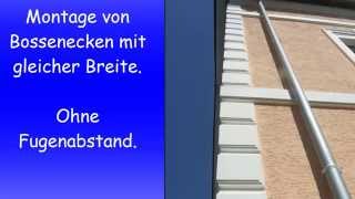 Anleitung Eckbossen ohne Fugenabstand von Hausschmuck Brandstetter leicht verständlich HD [upl. by Ruhtra695]